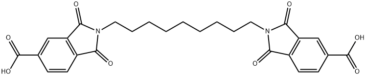 2,2'-(2,2,4-Trimethylhexane-1,6-diyl)bis(1,3-dioxoisoindoline-5-carboxylic acid) Structure