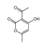 3-Acetyl-4-hydroxy-6-methyl-2H-pyran-2-one结构式