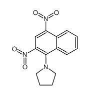 1-(pyrrolidinyl)-2,4-dinitronaphthalene结构式