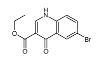 6-溴-4-氧代-1,4-二氢喹啉-3-羧酸乙酯结构式