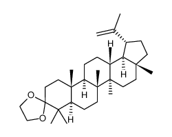 3,3-ethylenedioxylup-20(29)-ene Structure