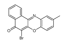 6-bromo-10-methylbenzo[a]phenoxazin-5-one结构式