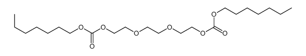2-[2-(2-heptoxycarbonyloxyethoxy)ethoxy]ethyl heptyl carbonate Structure