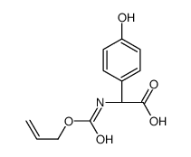 (R)-[(allyloxy)carbonylamino](4-hydroxyphenyl)acetic acid结构式