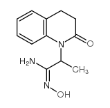 3,4-Dihydro-N-hydroxy-alpha-methyl-2-oxo-1(2H)-quinolineethanimidamide结构式