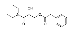 phenylacetic acid 3-(diethylamino)-2-hydroxy-3-oxopropyl ester结构式