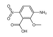 3-amino-2-methoxy-6-nitro-benzoic acid Structure