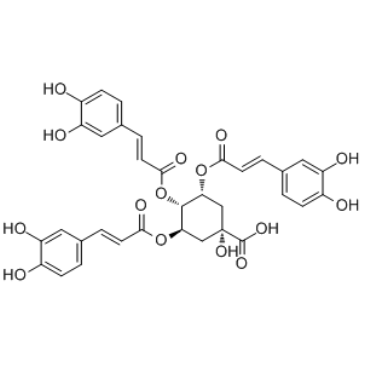 3,4,5-Tricaffeoylquinic acid structure