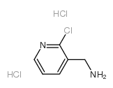 3-氨基甲基-2-氯吡啶双盐酸盐结构式