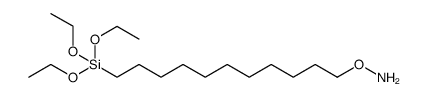 11-(O-HYDROXYLAMINE)UNDECYLTRIETHOXYSILANE结构式