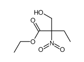 ethyl 2-(hydroxymethyl)-2-nitrobutanoate结构式