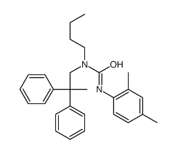 1-butyl-3-(2,4-dimethylphenyl)-1-(2,2-diphenylpropyl)urea Structure