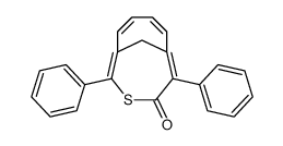 2,5-diphenyl-4-thiabicyclo[4.4.1]undeca-1,5,7,9-tetraen-3-one Structure