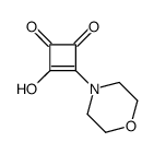 3-hydroxy-4-morpholin-4-ylcyclobut-3-ene-1,2-dione结构式