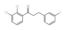 2',3'-DICHLORO-3-(3-FLUOROPHENYL)PROPIOPHENONE结构式