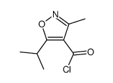 5-异丙基-3-甲基异噁唑-4-羰酰氯结构式