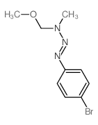 N-(4-bromophenyl)diazenyl-1-methoxy-N-methyl-methanamine结构式