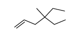4-ethyl-4-methyl-1-hexene Structure