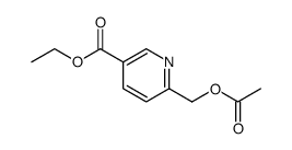 3-Pyridinecarboxylic acid, 6-[(acetyloxy)methyl]-, ethyl ester结构式