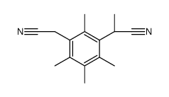 2-[3-(CYANOMETHYL)-2,4,5,6-TETRAMETHYLPHENYL]PROPANENITRILE结构式