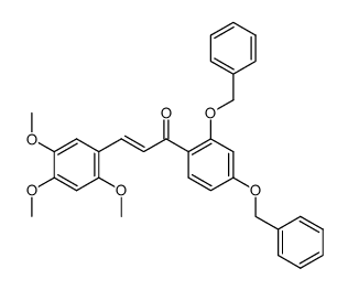 2',4'-Dibenzyloxy-2,4,5-trimethoxychalcone结构式