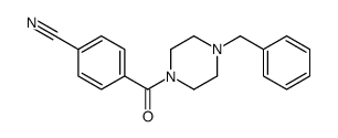 4-(4-benzylpiperazine-1-carbonyl)benzonitrile Structure