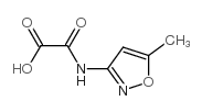 [(5-甲基异噁唑-3-基)氨基](氧代)乙酸结构式