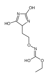 ethyl N-[2-(2,5-dioxoimidazolidin-4-yl)ethoxy]carbamate结构式