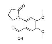 4,5-dimethoxy-2-(2-oxopyrrolidin-1-yl)benzoic acid结构式