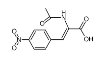 (z)-2-acetamido-3-(4-nitrophenyl)acrylic acid Structure