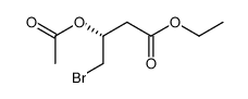ethyl (R)-3-acetoxy-4-bromobutanoate结构式