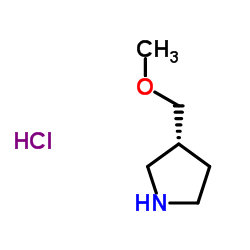 (R)-3-(甲氧基甲基)吡咯烷盐酸盐结构式