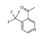 1-(4-(三氟甲基)吡啶-3-基)乙酮结构式