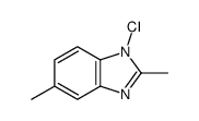 (9ci)-1-氯-2,5-二甲基-1H-苯并咪唑结构式