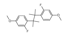 2,3-bis(2-fluoro-4-methoxyphenyl)-2,3-dimethylbutane结构式