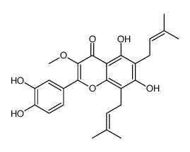 楮树黄酮醇B结构式