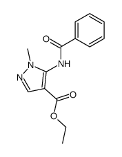 Ethyl 5-benzoylamino-1-methyl-1H-pyrazole-4-carboxylate Structure