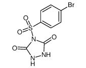 4-(4-bromo-benzenesulfonyl)-[1,2,4]triazolidine-3,5-dione结构式