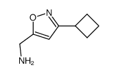 (3-cyclobutyl-1,2-oxazol-5-yl)methanamine Structure