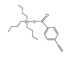 tributyltin p-vinylbenzoate Structure