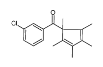 3-chlorophenyl 1,2,3,4,5-pentamethyl-2,4-cyclopentadienyl ketone结构式