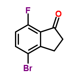 4-Bromo-7-fluoro-1-indanone Structure