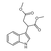 dimethyl 2-(1H-indol-3-yl)butanedioate结构式