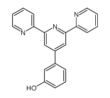 3-(2,6-dipyridin-2-ylpyridin-4-yl)phenol Structure