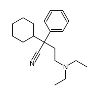 α-[2-(Diethylamino)ethyl]-α-phenylcyclohexaneacetonitrile结构式