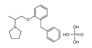 1-[1-(2-benzylphenoxy)propan-2-yl]pyrrolidine,phosphoric acid Structure