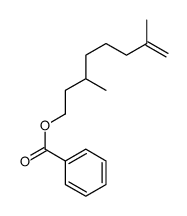 3,7-dimethyloct-7-enyl benzoate结构式