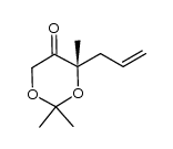 (S)-4-allyl-4-methyl-2,2-dimethyl-1,3-dioxan-5-one Structure