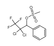 2,2-dichloro-3,3,3-trifluoro-1-phenylpropyl methanesulfonate结构式