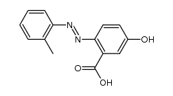 5-hydroxy-2-o-tolylazo-benzoic acid结构式